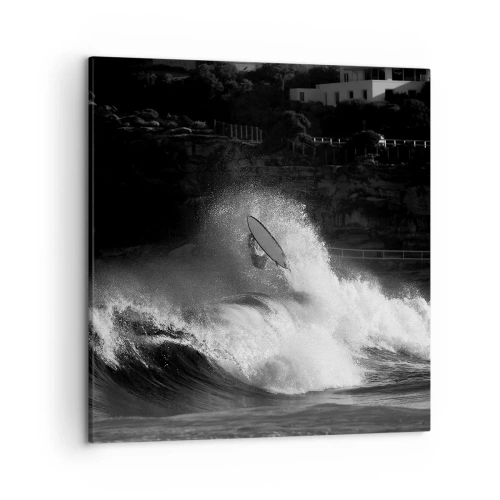 Schilderen op canvas - Uitdaging aanvaard! - 50x50 cm