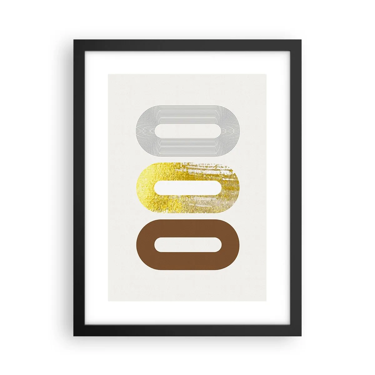 Poster in een zwarte lijst - Oooo! - 30x40 cm