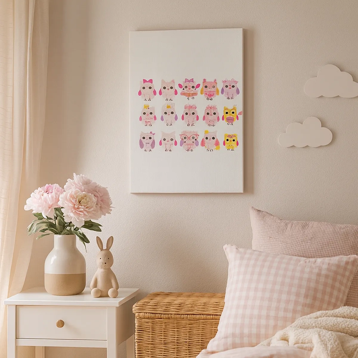 Schilderen op canvas - De ene is zoeter dan de andere - 50x70 cm