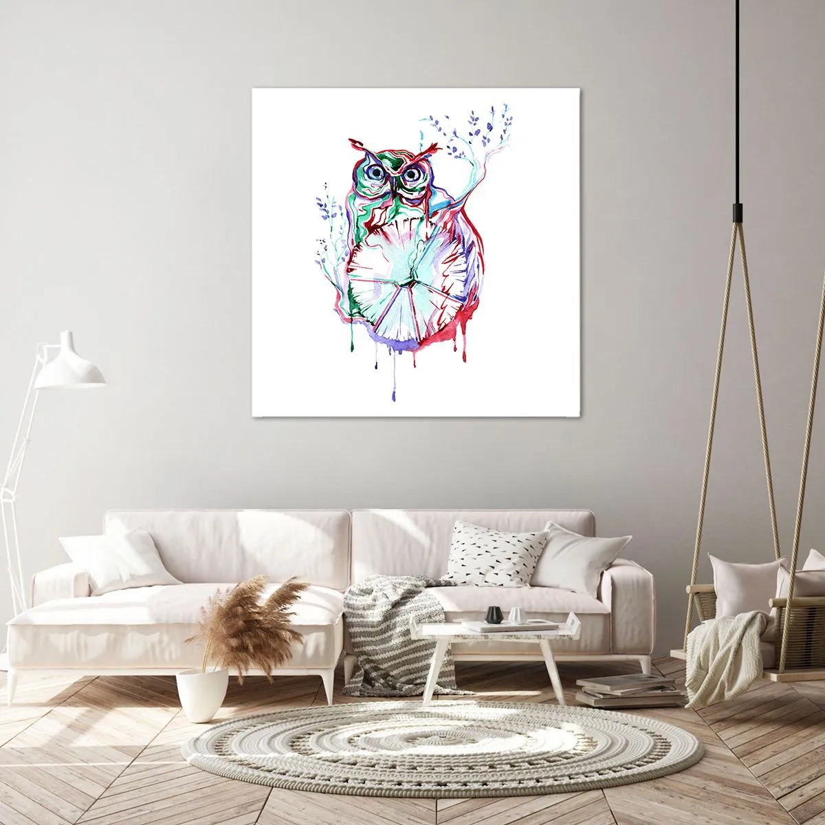 Schilderen op canvas - Wijs van nature - 40x40 cm