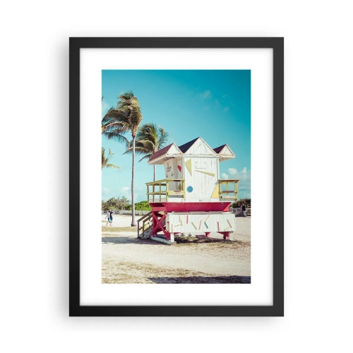 Poster in een zwarte lijst - Je hebt een mooie dag voor de boeg - 30x40 cm