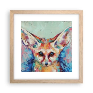 Een poster in een licht eiken lijst - Ben je klaar voor mij? - 30x30 cm