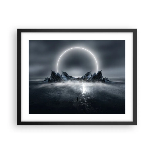 Poster in een zwarte lijst - Einde van het verhaal - 50x40 cm