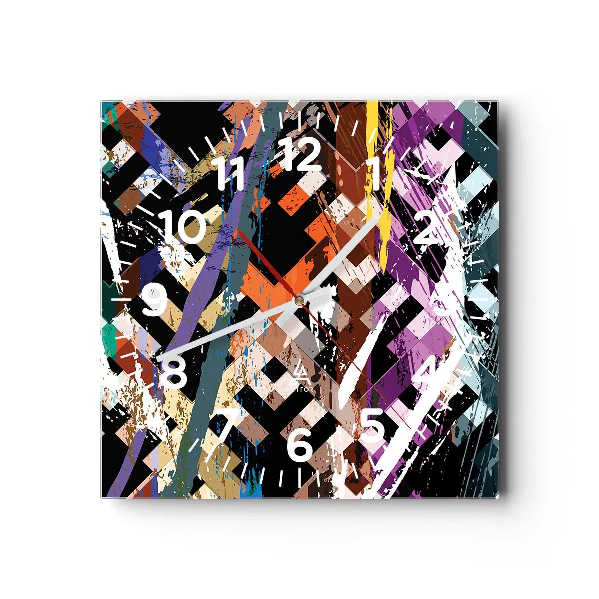 Wandklok - Klok - Tot de tweede macht verheven - 30x30 cm