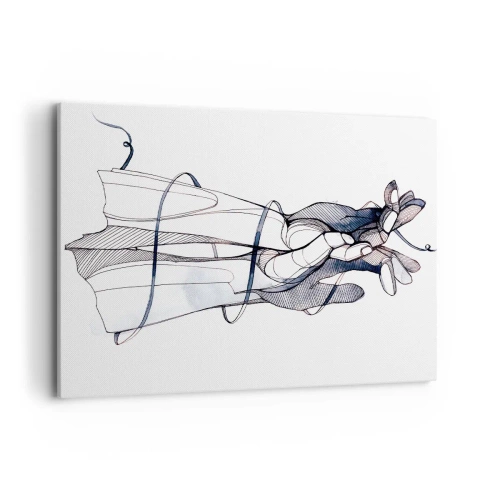 Schilderen op canvas - Touch-studie - 100x70 cm