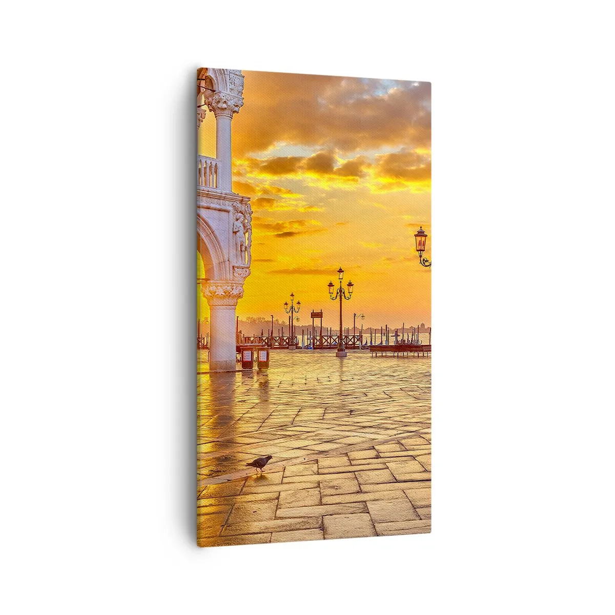 Schilderen op canvas - Waar is iedereen? - 55x100 cm