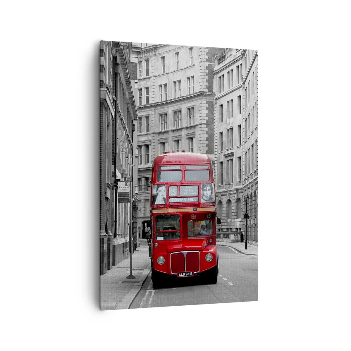 Schilderen op canvas - Het dagelijkse leven hoeft niet grijs te zijn - 80x120 cm