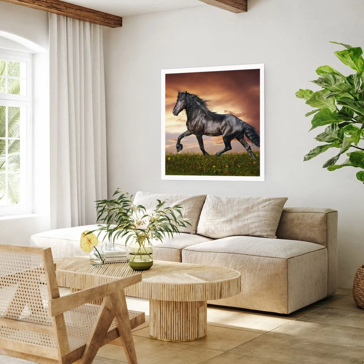Poster - Zwarte Prins - 50x50 cm