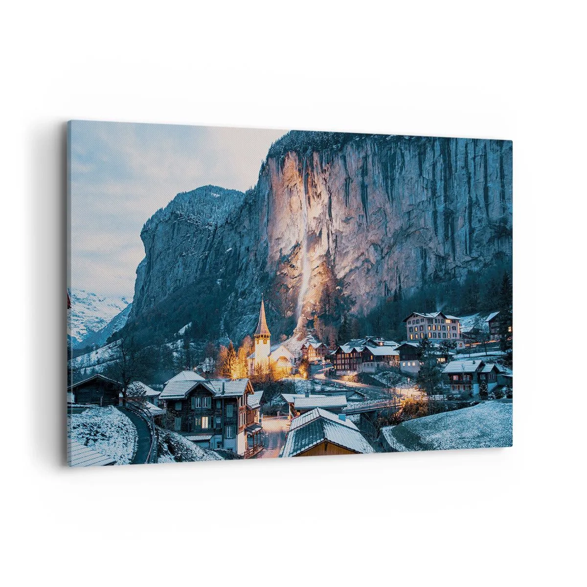 Schilderen op canvas - De stralende geest van de winter - 100x70 cm