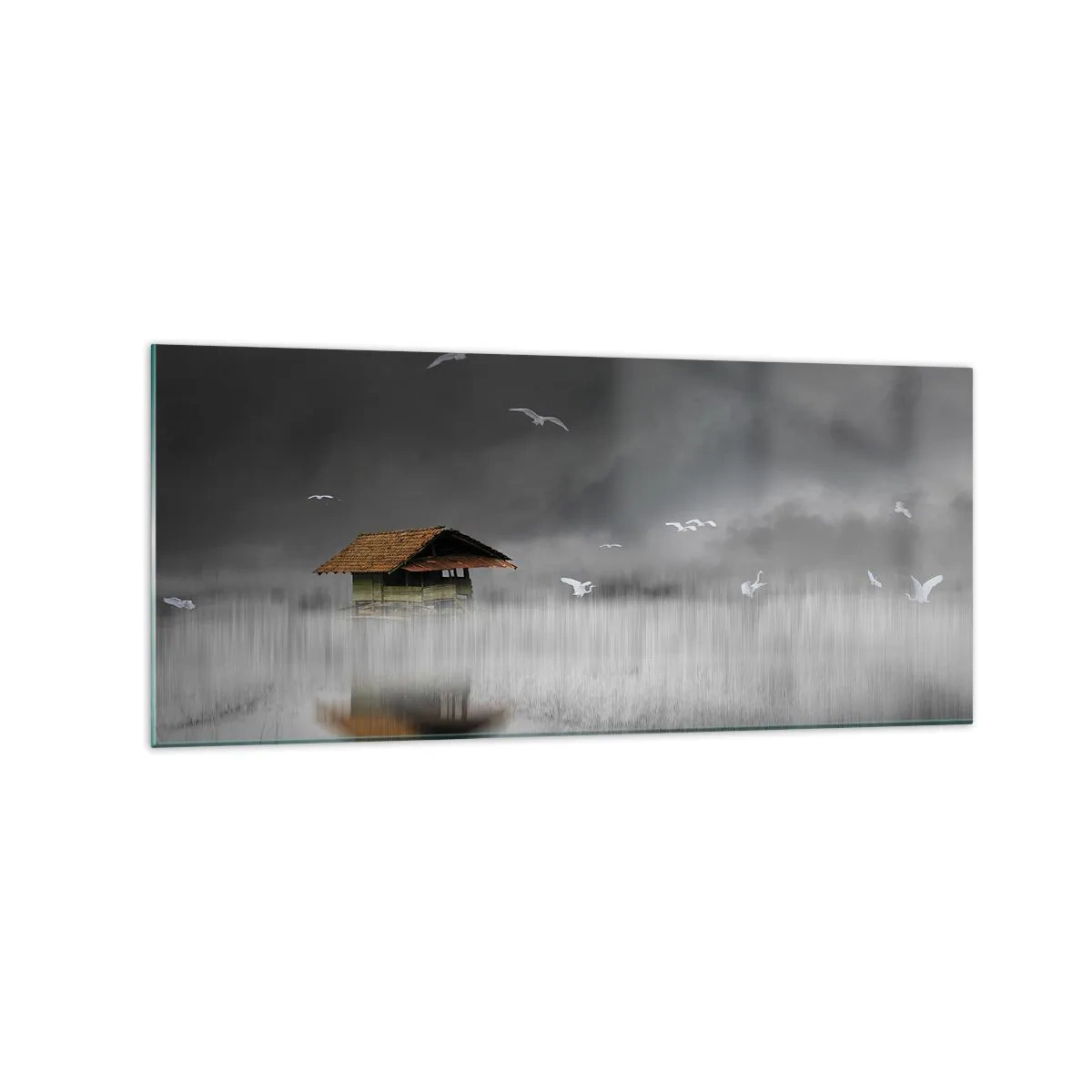 Schilderen op glas - Beschutting tegen regen - 120x50 cm