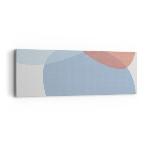 Schilderen op canvas - Pastelkleurige relaties - 90x30 cm