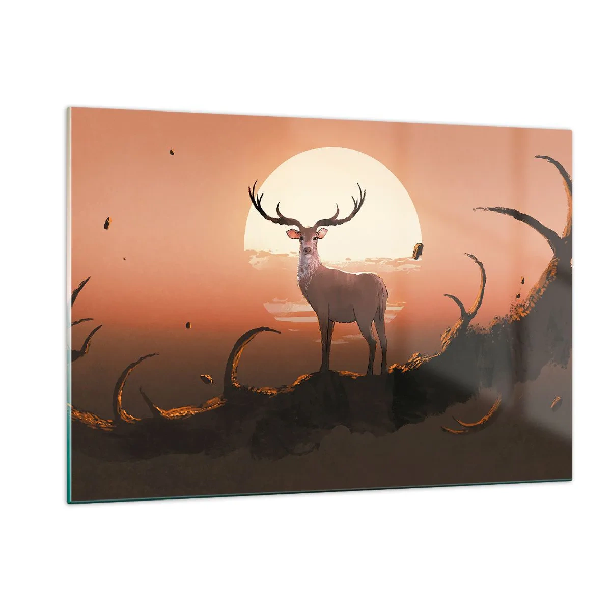 Schilderen op glas - Deze nacht is anders dan alle andere - 120x80 cm