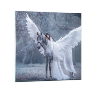 Schilderen op glas - Een geïnspireerd moment - 70x70 cm