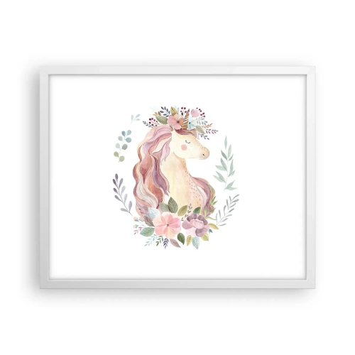 Poster in een witte lijst - Een uitnodiging in de wereld van sprookjes - 50x40 cm