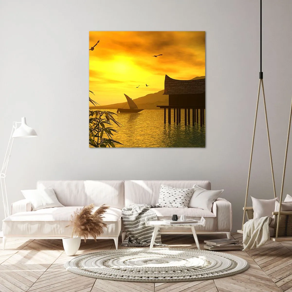 Schilderen op canvas - De verlangde vrede - 60x60 cm