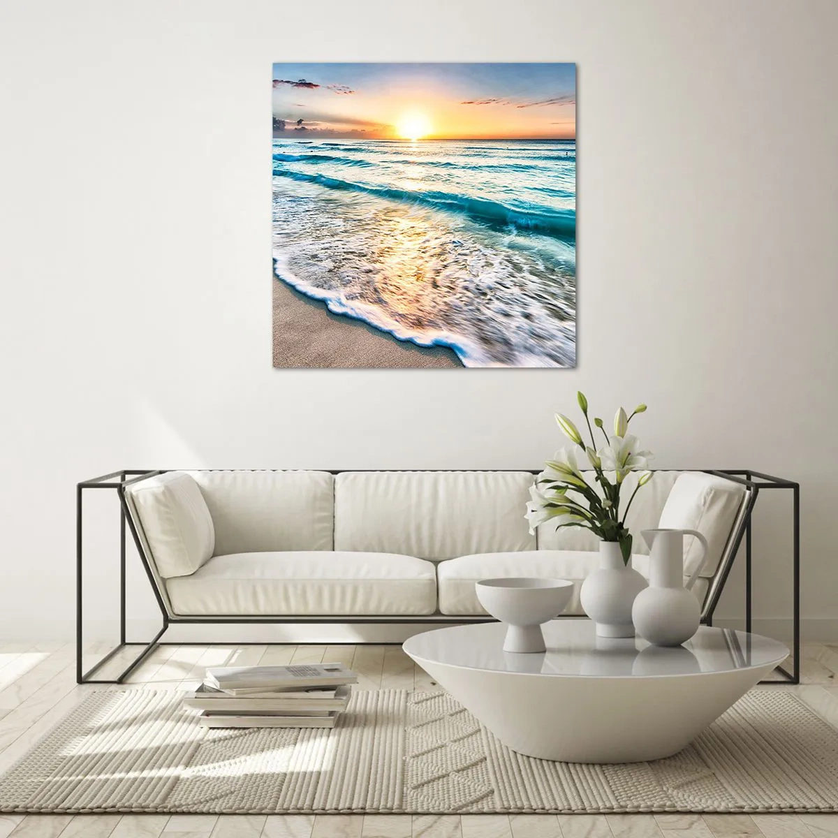 Schilderen op glas - Een uitzicht dat de moeite waard is - 70x70 cm