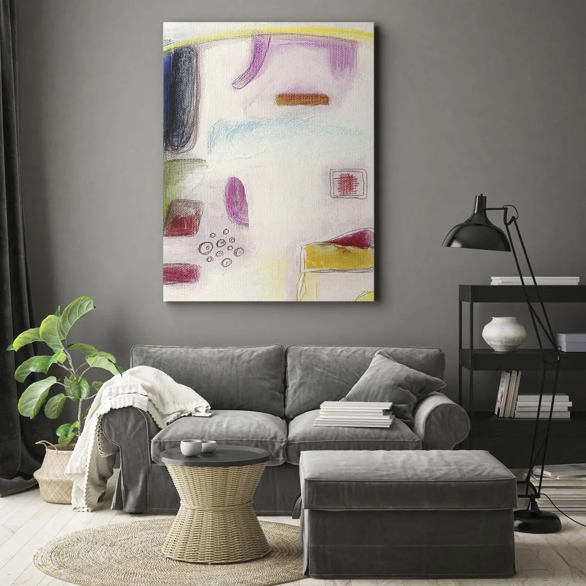 Schilderen op canvas - Meer bol dan hol of plat - 50x70 cm