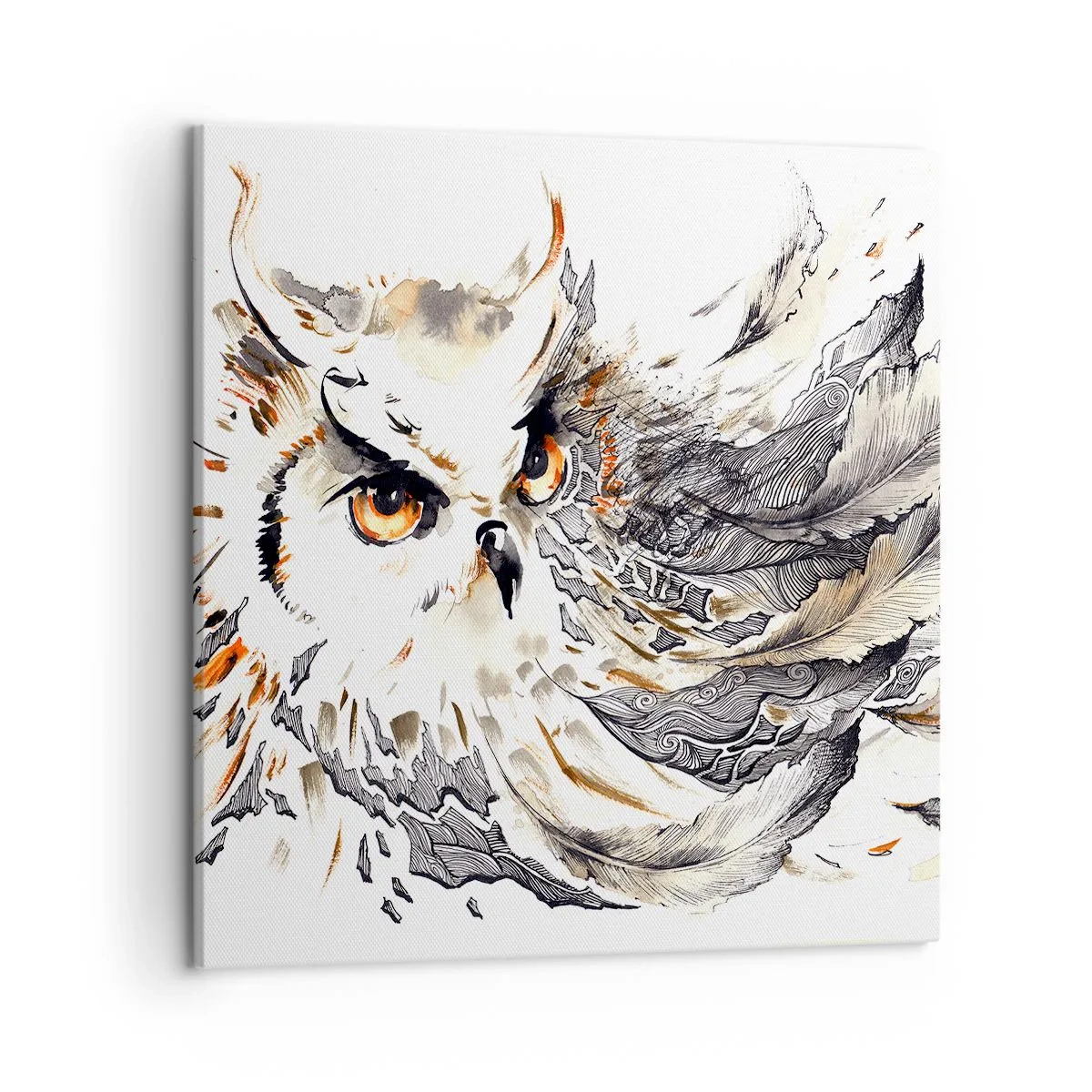 Schilderen op canvas - Ze kwam uit de wereld van magie - 50x50 cm