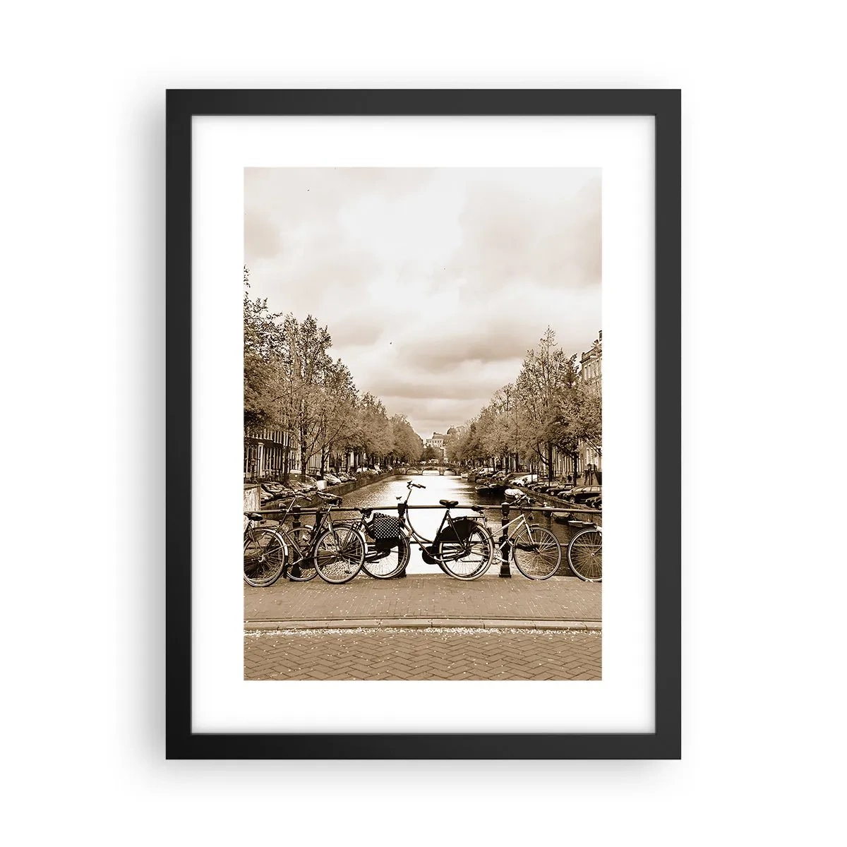 Poster in een zwarte lijst - Hollandse sfeer - 30x40 cm