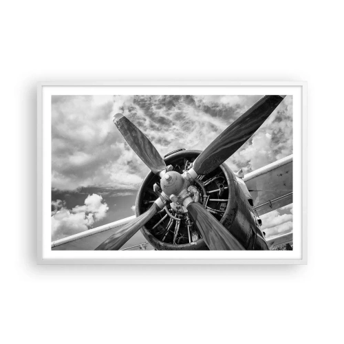 Poster in een witte lijst - Veroveraar van de lucht - 91x61 cm