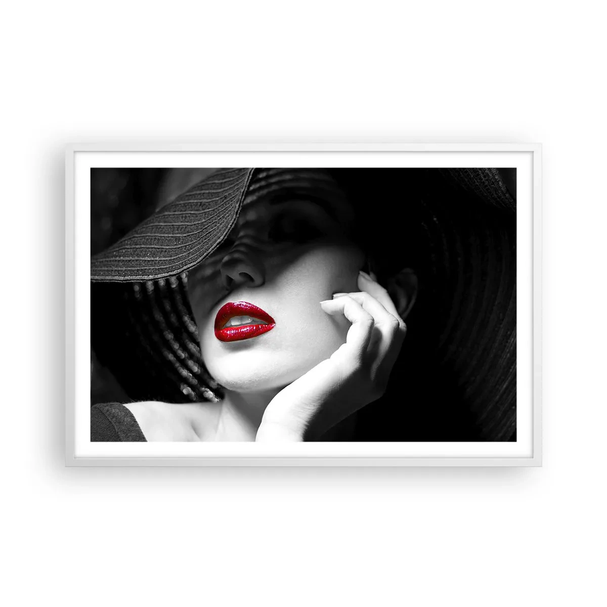 Poster in een witte lijst - Een studie in scharlaken - 91x61 cm