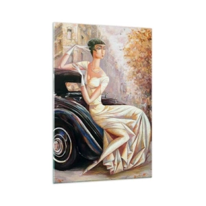 Schilderen op glas - Elegantie in retrostijl - 70x100 cm