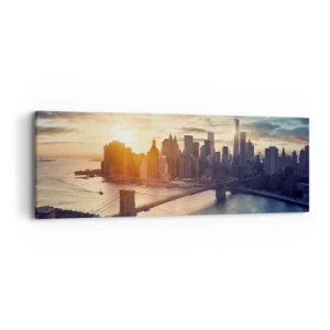 Schilderen op canvas - Westers cultuurmonument - 90x30 cm