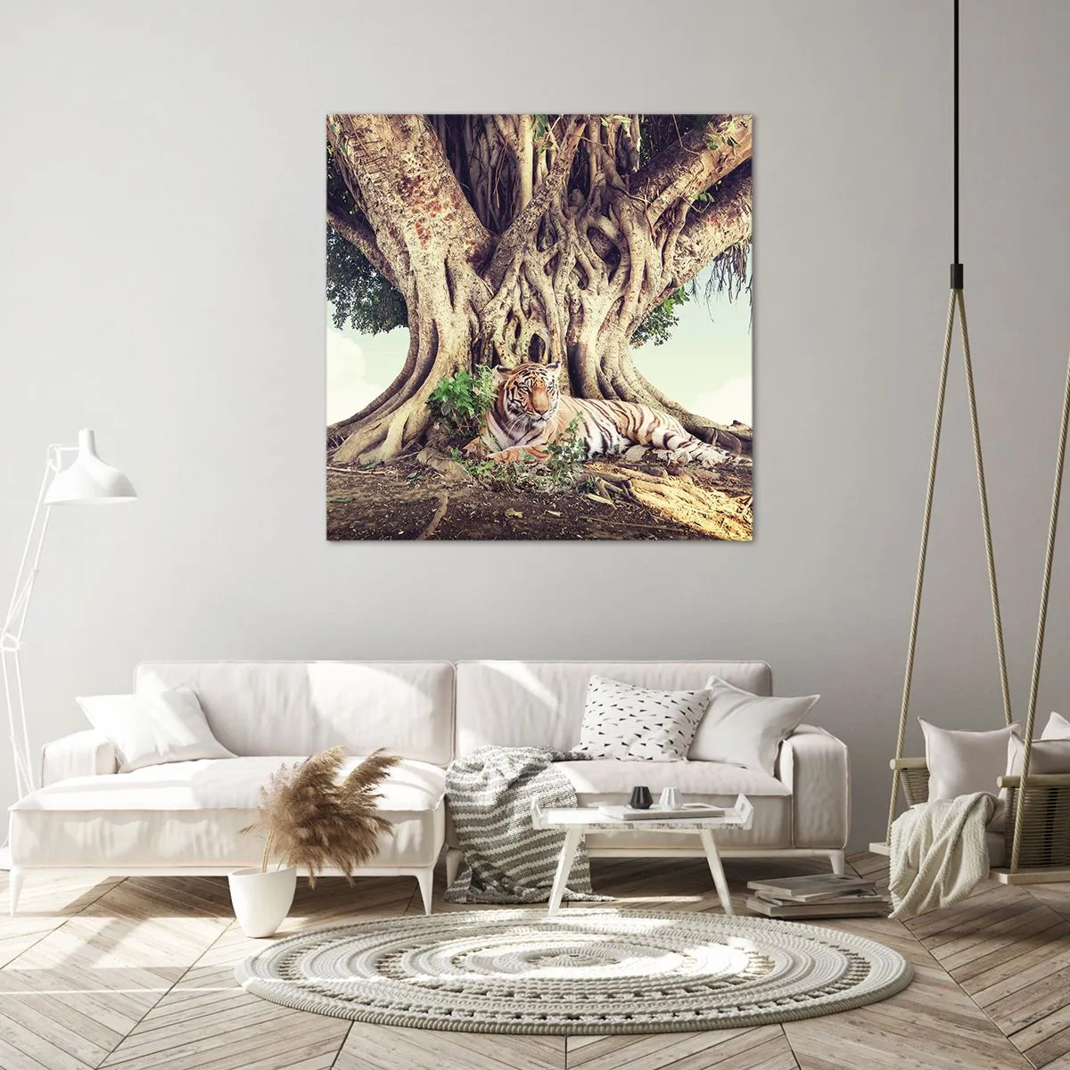 Schilderen op canvas - Uitzicht vanuit het boek Genesis - 50x50 cm