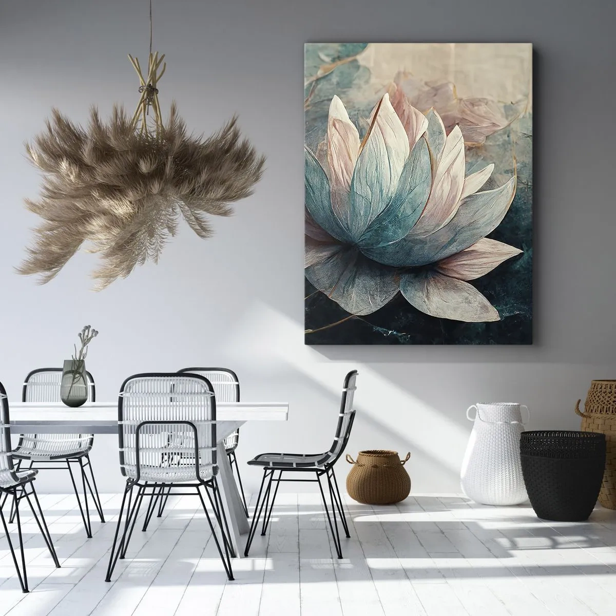 Schilderen op canvas - Sterren van het meer - 65x120 cm