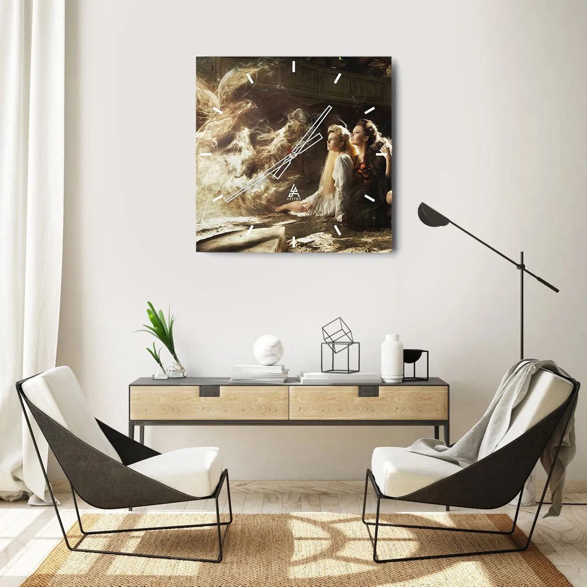 Wandklok - Klok - En er was poëzie - 40x40 cm