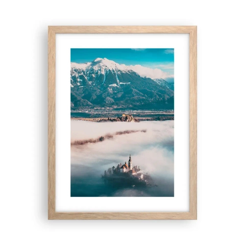 Een poster in een licht eiken lijst - Het begin van een sprookje - 30x40 cm