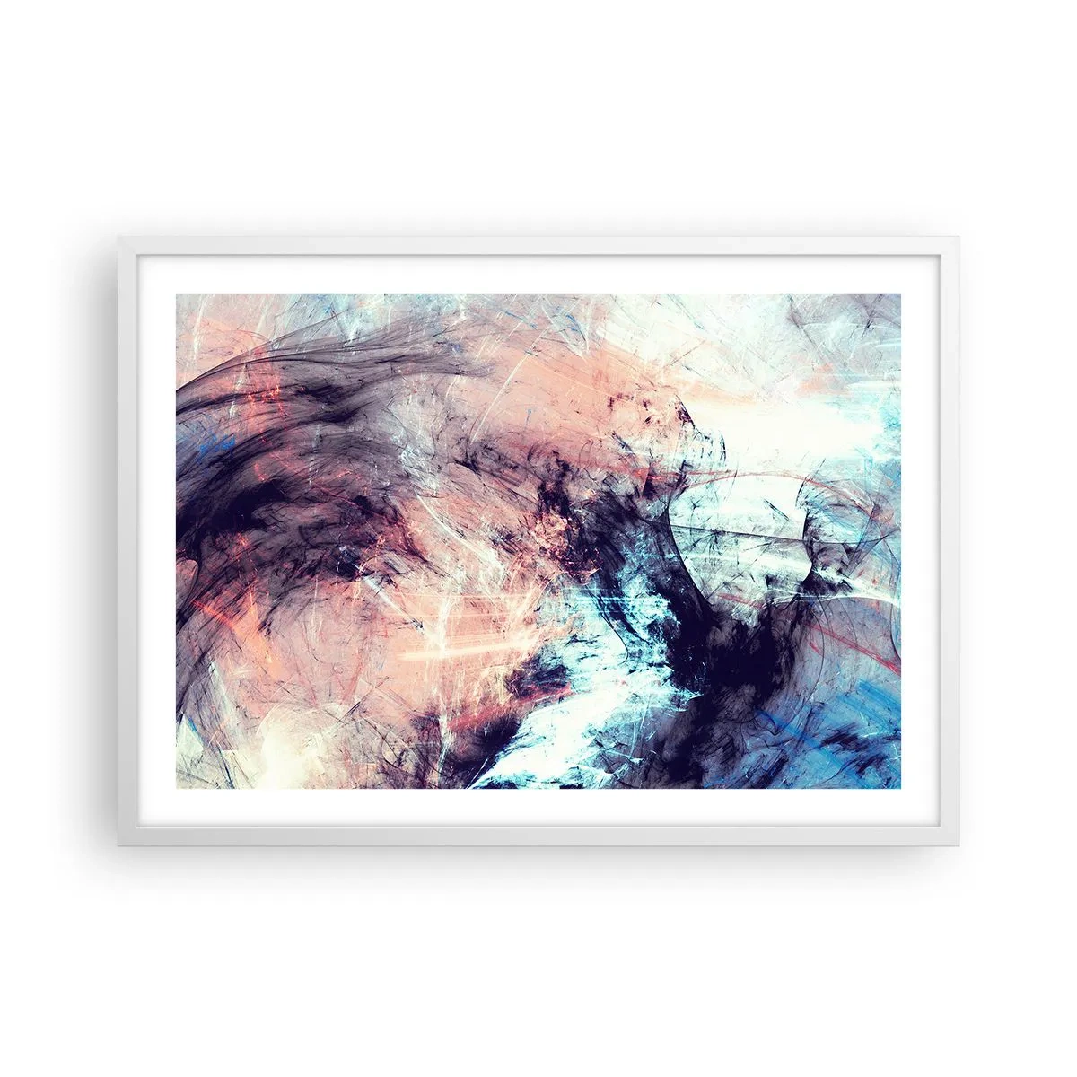 Poster in een witte lijst - Voel de wind - 70x50 cm