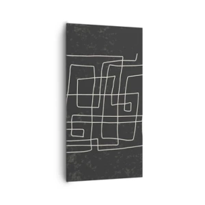 Schilderen op canvas - Niet zo eenvoudig - 65x120 cm