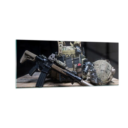 Schilderen op glas - Rust uit! - 100x40 cm