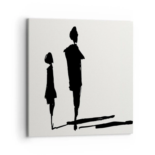 Schilderen op canvas - Zeker samen? - 70x70 cm