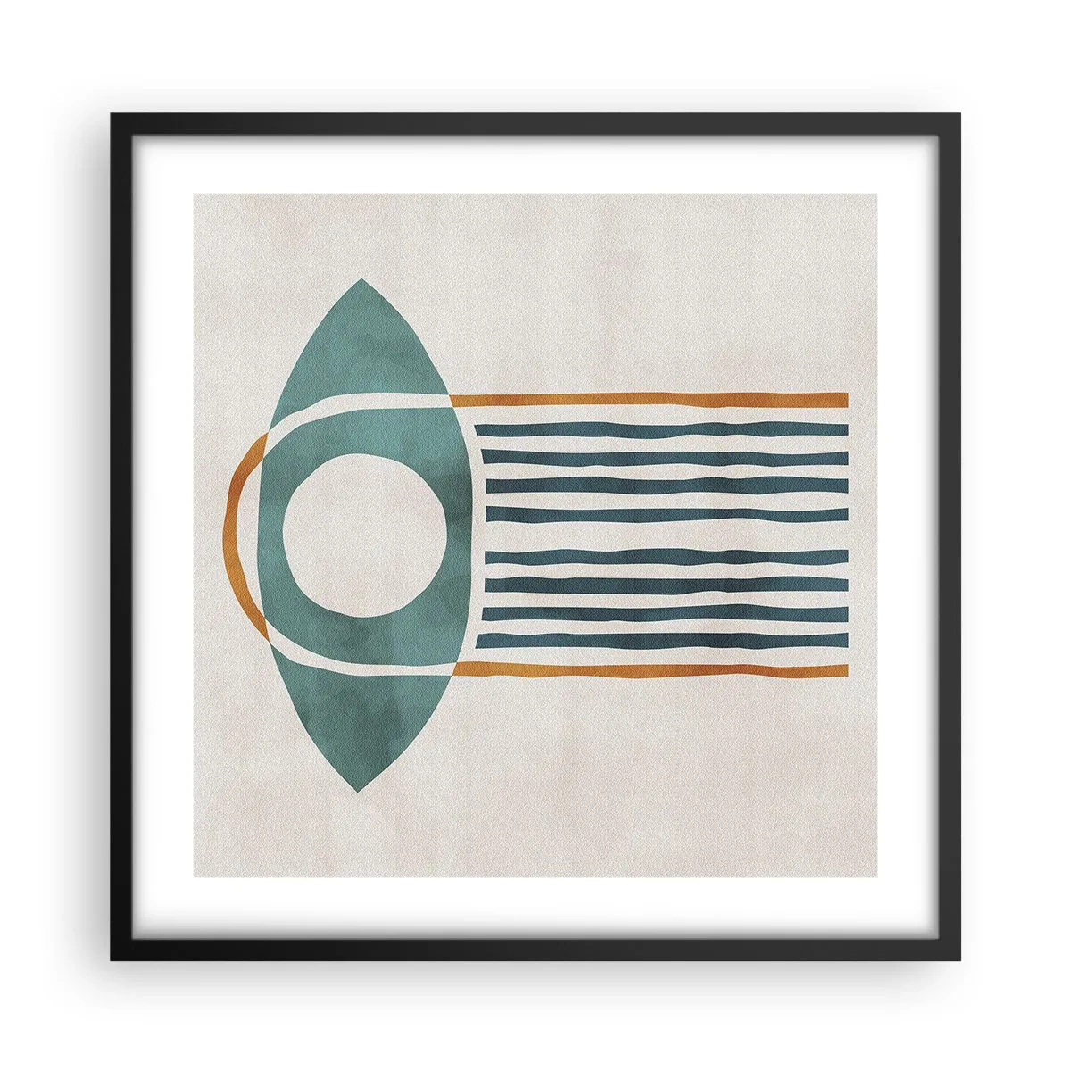 Poster in een zwarte lijst - Tekens en rituelen - 50x50 cm