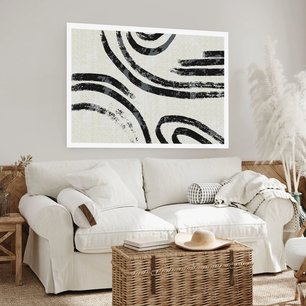 Poster - Half gestopt - 70x50 cm