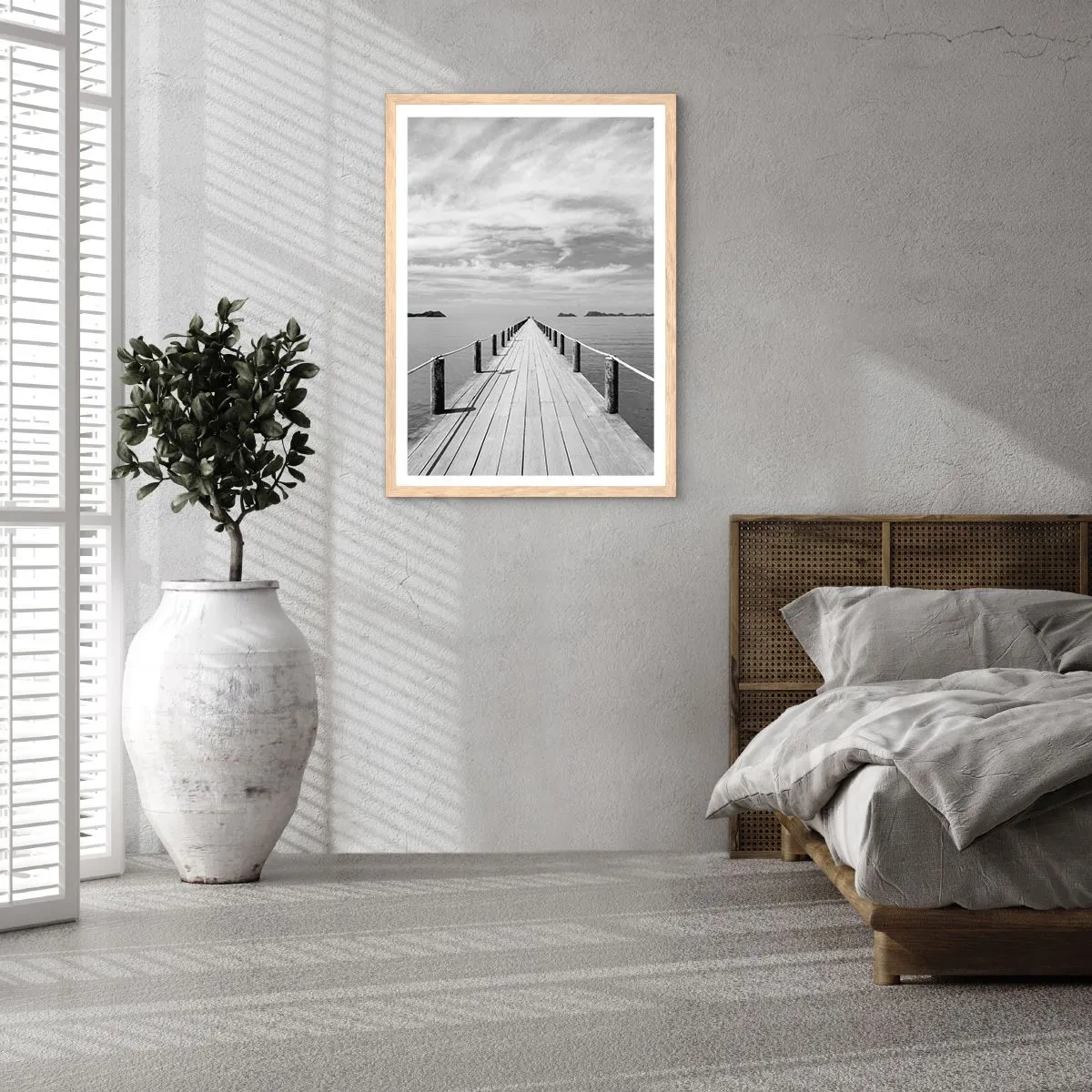 Een poster in een licht eiken lijst - Of misschien een reis... - 61x91 cm