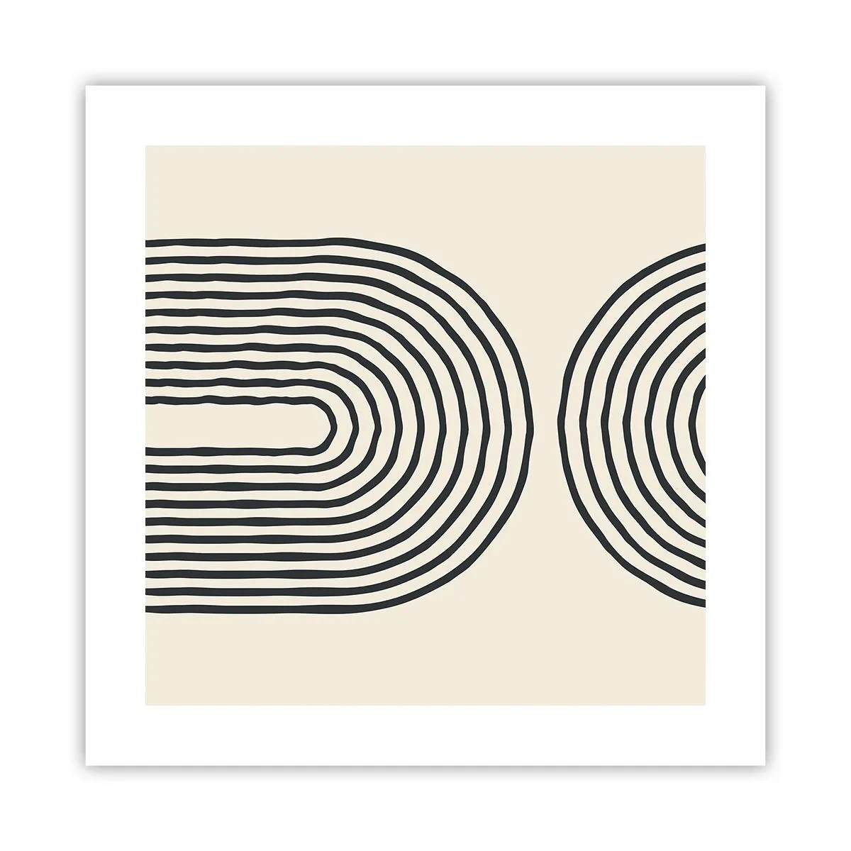 Poster - In een ogenblik ... - 40x40 cm