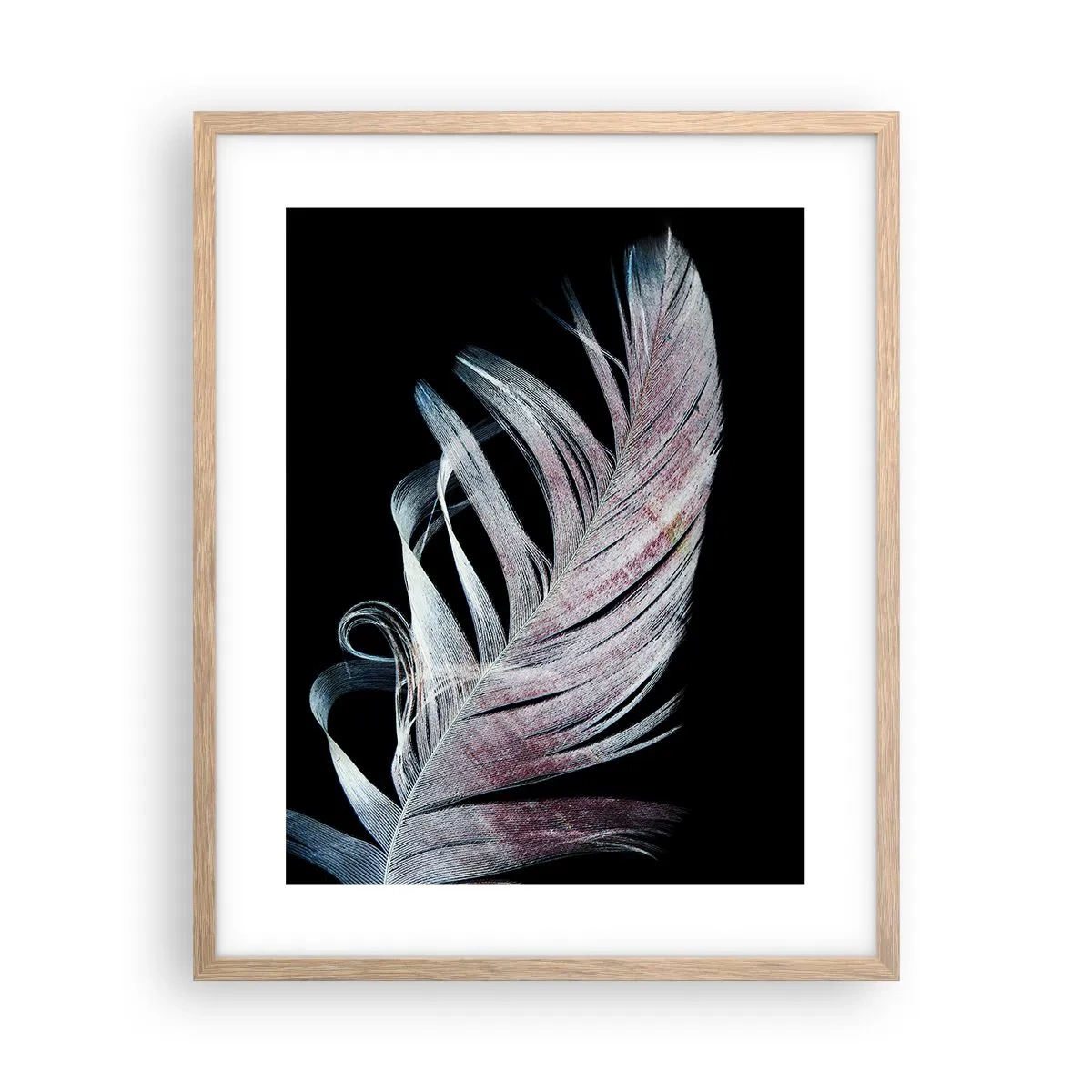 Een poster in een licht eiken lijst - Denk aan aanraking - 40x50 cm