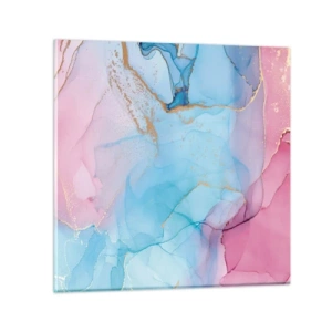 Schilderen op glas - Ontmoeting en interpenetratie - 60x60 cm