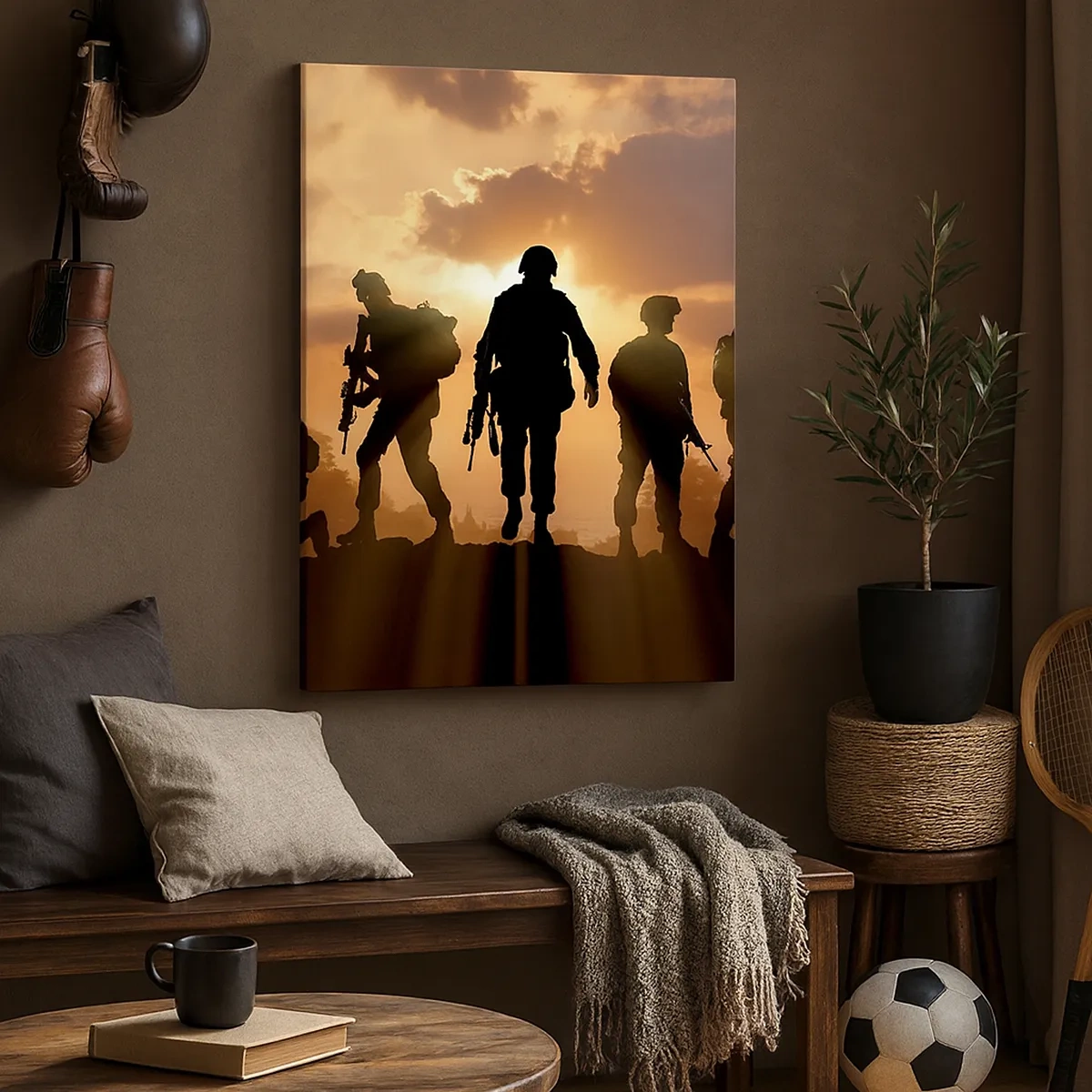 Schilderen op canvas - Brothers in arms - 50x70 cm