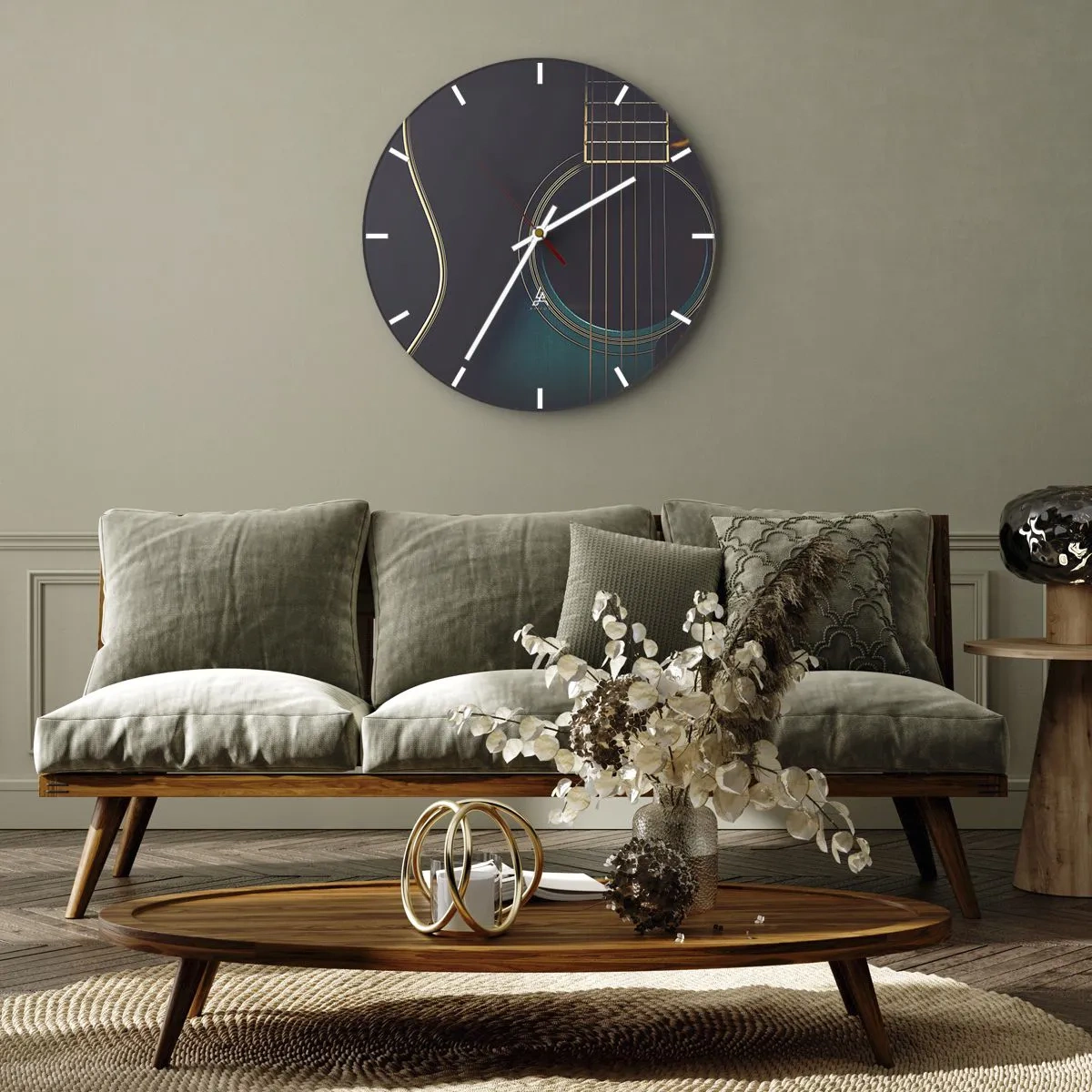 Wandklok - Klok - Nog even voordat het klinkt - 40x40 cm