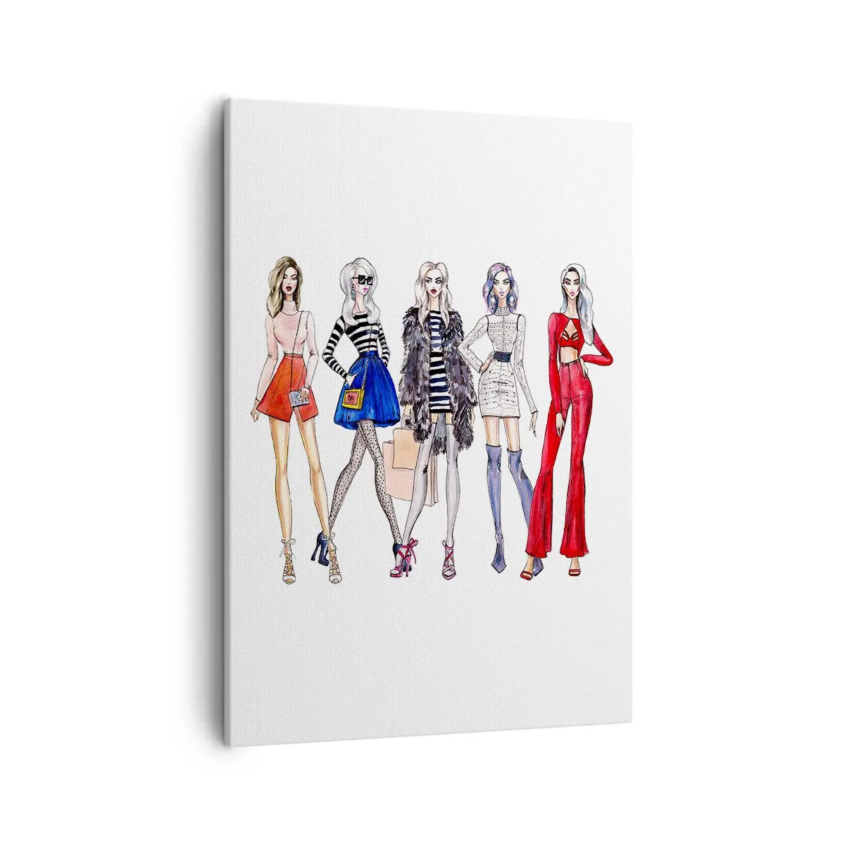 Schilderen op canvas - Elke week Fashion Week - 50x70 cm