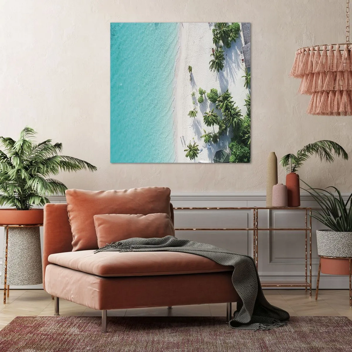 Schilderen op canvas - Een vakantie in het paradijs - 40x40 cm