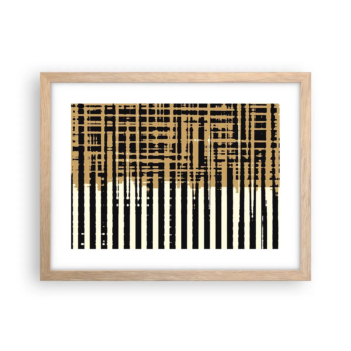 Een poster in een licht eiken lijst - Architecturale abstractie - 40x30 cm