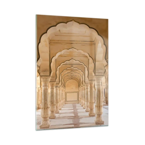 Schilderen op glas - In het paleis van de maharadja - 50x70 cm