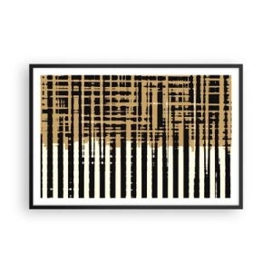 Poster in een zwarte lijst - Architecturale abstractie - 91x61 cm