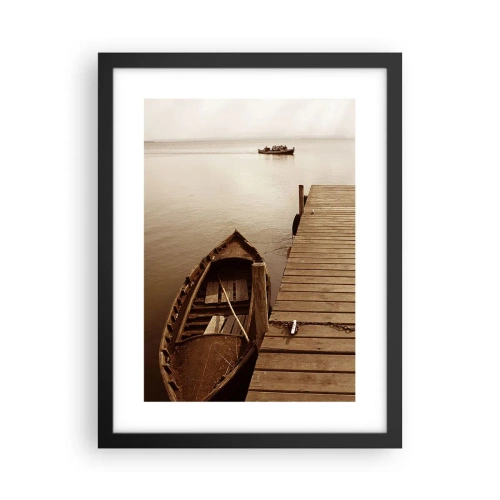 Poster in een zwarte lijst - Grote vrede - 30x40 cm