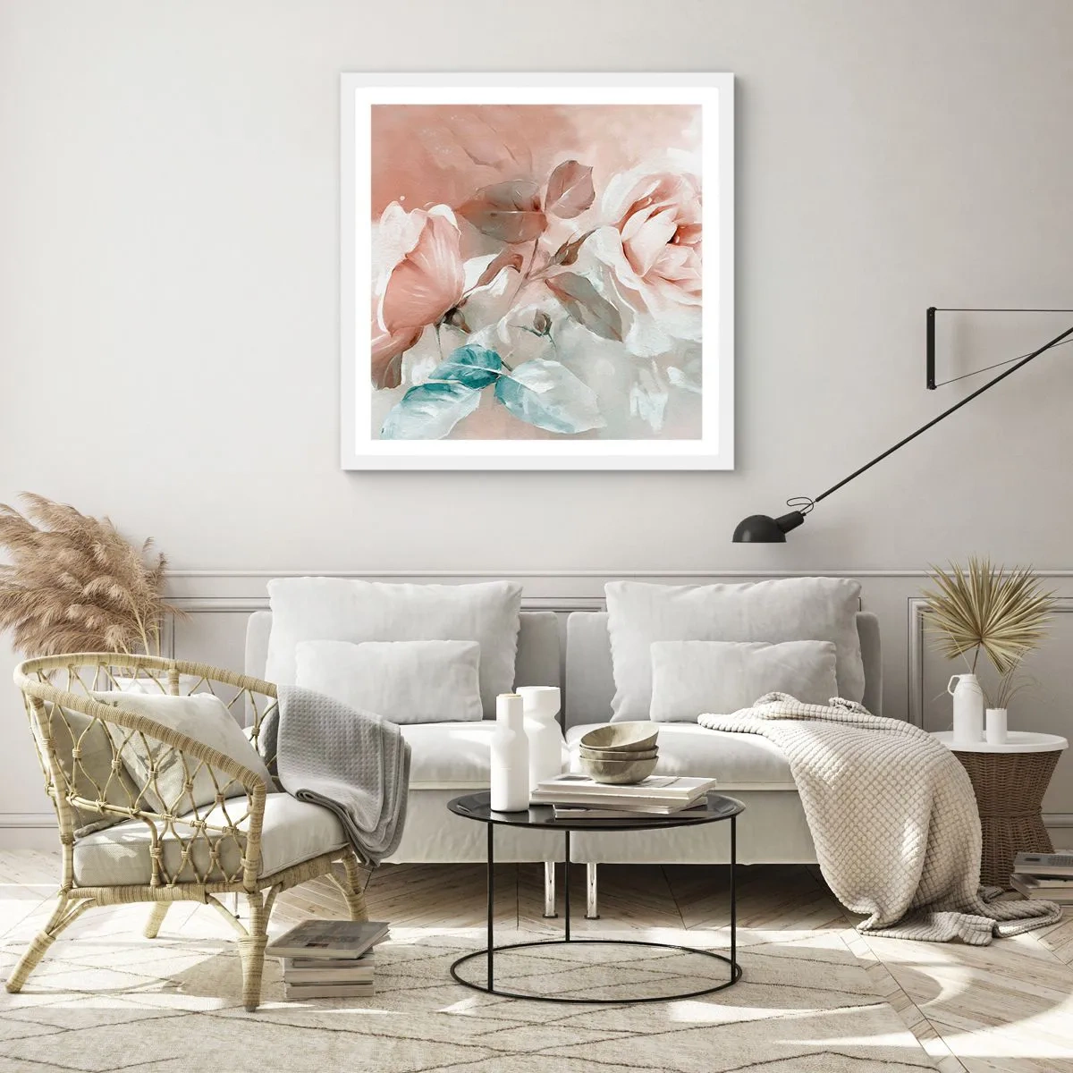 Poster in een witte lijst - De geest van de romantiek - 50x50 cm